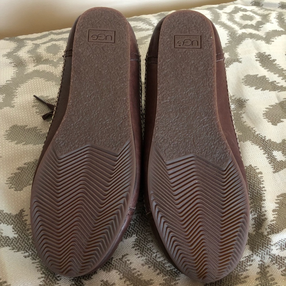 πUGGβS MENβS LEATHER FUR LINED SNEAKERS π Sz 12 - Picture 4 of 16